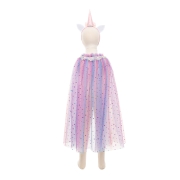Disfraz Capa Unicornio Arcoíris con Diadema 4-6 años