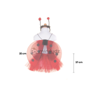 Fato de Joaninha com Tutu Brilhante, Asas e Tiara 4-6 anos