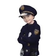 Fato de polícia com acessórios 5-6 anos