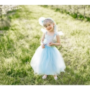 Disfraz Princesa Lentejuelas Azul 5-6 años