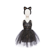 Fato Vestido Gato Preto 3-4 anos