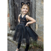 Fato Vestido Gato Preto 5-6 anos