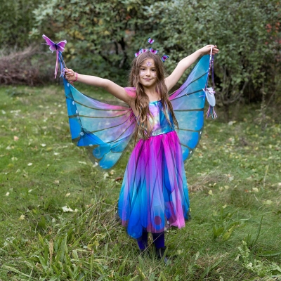 Disfraz Vestido Mariposa con Alas 7-8 años Disfraz Vestido Mariposa con Alas 7-8 años