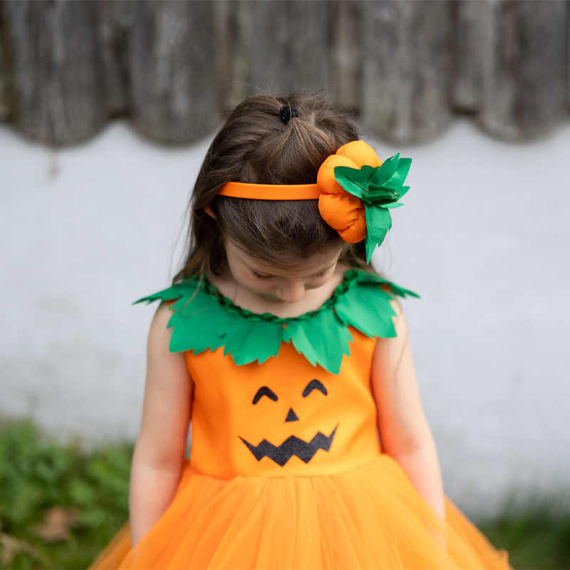 Disfraz Vestido Princesa Calabaza con Diadema 5-6 años