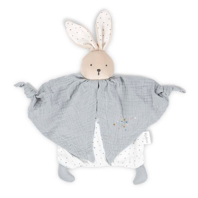 Doudou de Algodón Orgánico Conejo Gris Doudou de Algodón Orgánico Conejo Gris