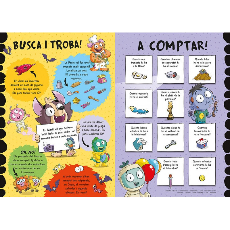 El Món de l'Escola de Monstres. Feines, establiments i tots contents