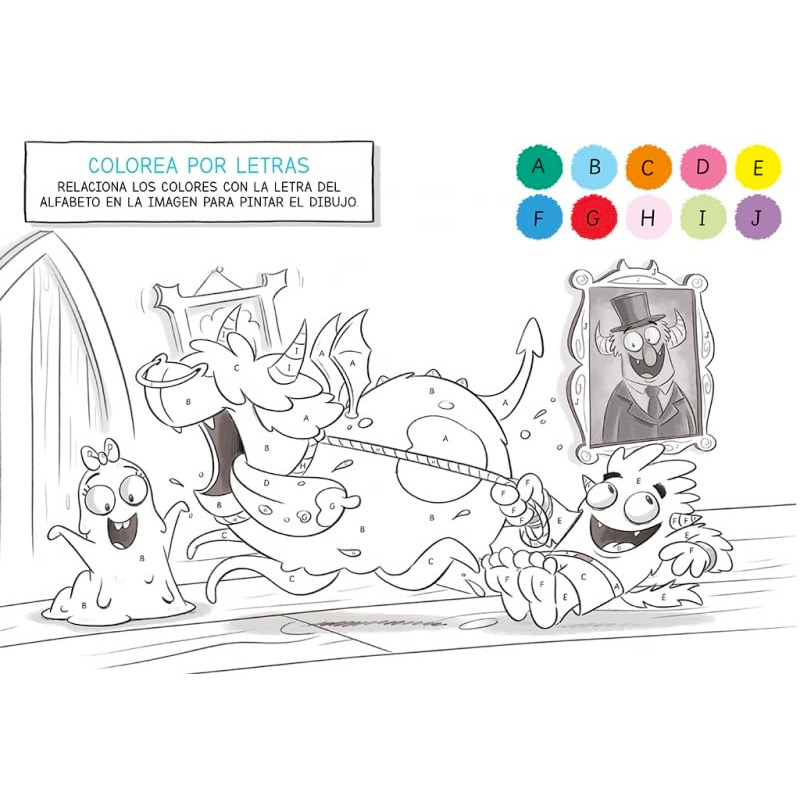 Cuaderno Escuela de Monstruos: Aprende las letras