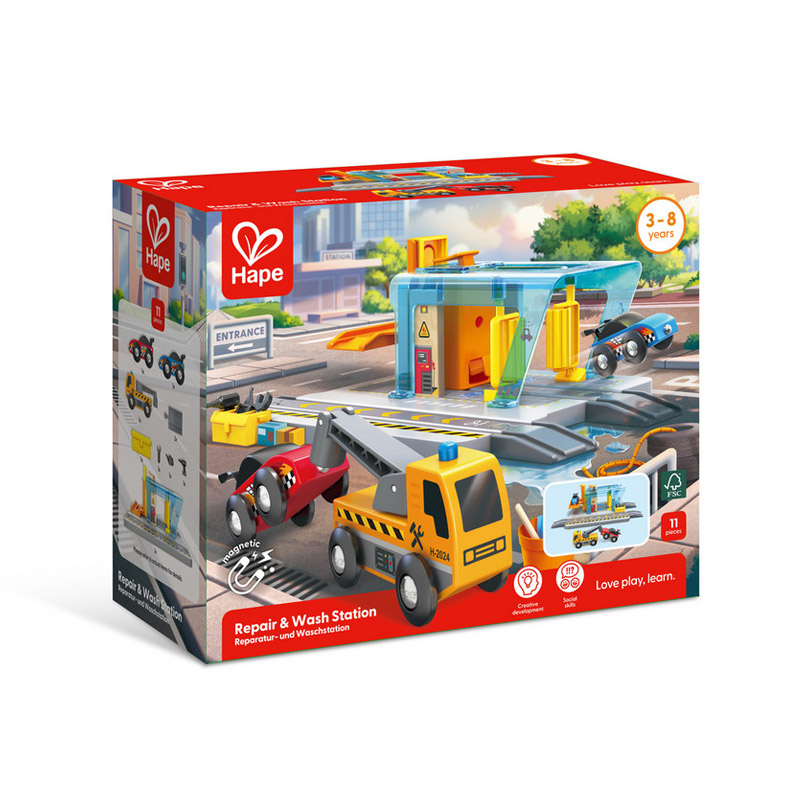 Estação de reparação e lavagem