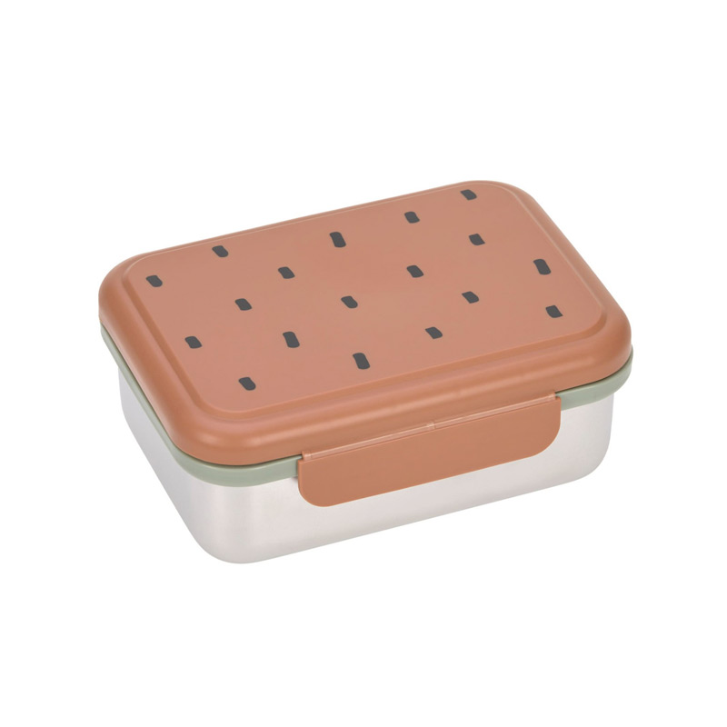 Lancheira Aço Inoxidável Happy Prints Caramel