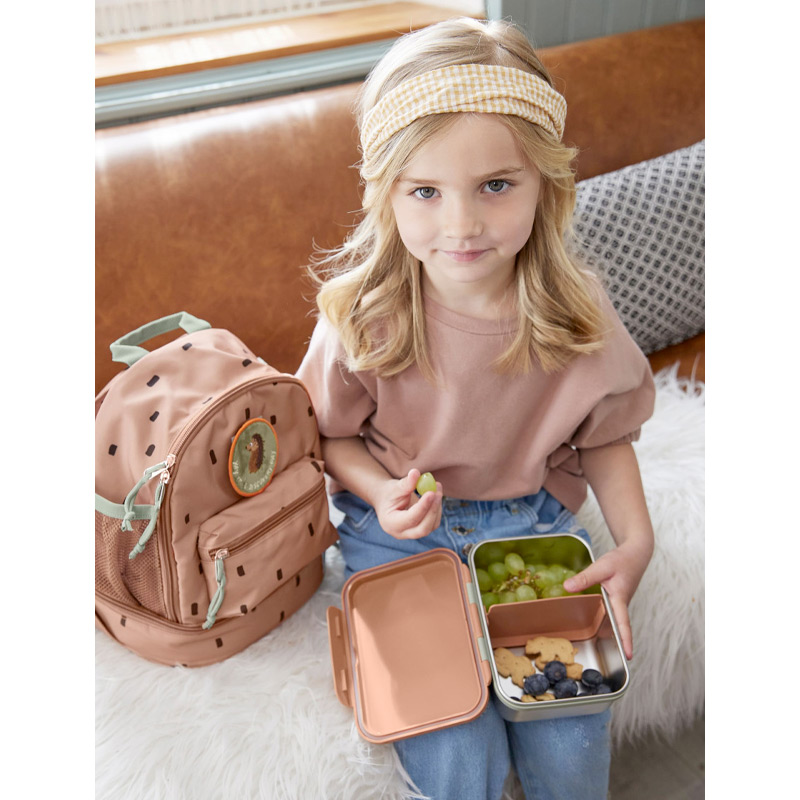 Lancheira Aço Inoxidável Happy Prints Caramel