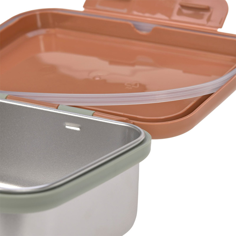 Lancheira Aço Inoxidável Happy Prints Caramel