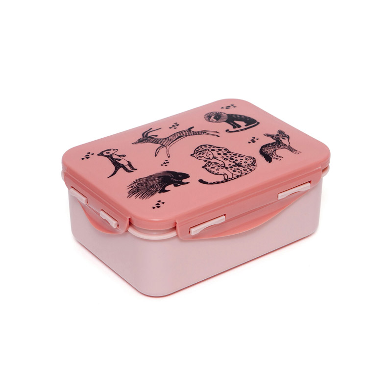 Fiambrera Black Animals Rosa