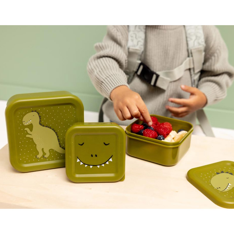 Lancheiras 3 uds Dino