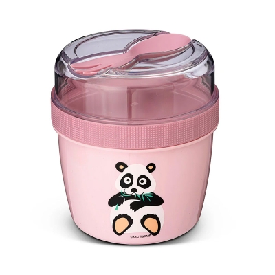 Fiambrera Snack con Tapa Refrigerante N'ice Cup Rosa Panda