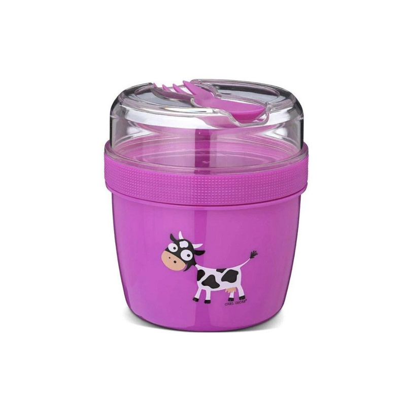 Fiambrera Snack N'ice Cup L Vaca Purple
