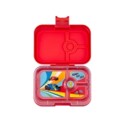 Fiambrera Yumbox Panino 4 Compartimentos Rojo Carreras