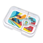 Fiambrera Yumbox Panino 4 Compartimentos Rojo Carreras