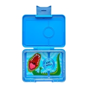 Fiambrera Yumbox Snack 3 Compartimentos Blue Dino
