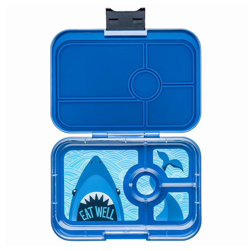Lancheira Yumbox Tapas 4 Compartimentos Blue Tubarão