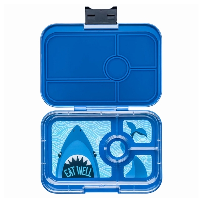 Fiambrera Yumbox Tapas 4 Compartimentos Blue Tiburón Fiambrera Yumbox Tapas 4 Compartimentos Blue Tiburón