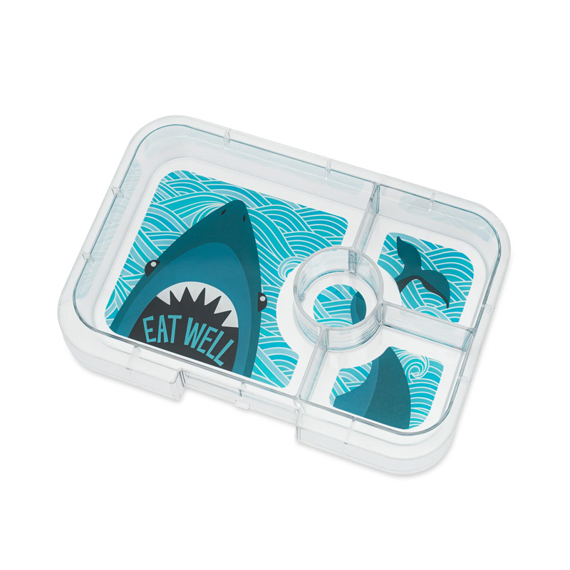 Lancheira Yumbox Tapas 4 Compartimentos Blue Tubarão