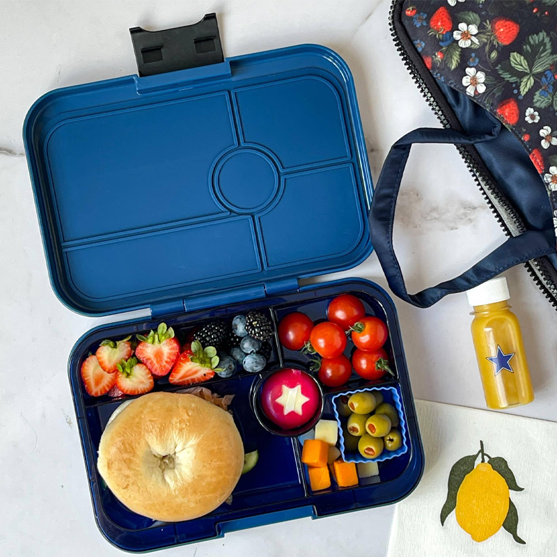 Lancheira Yumbox Tapas 4 Compartimentos Blue Tubarão