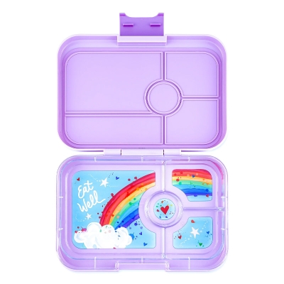 Fiambrera Yumbox Tapas 4 Compartimentos Purple Rainbow Fiambrera Yumbox Tapas 4 Compartimentos Purple Rainbow