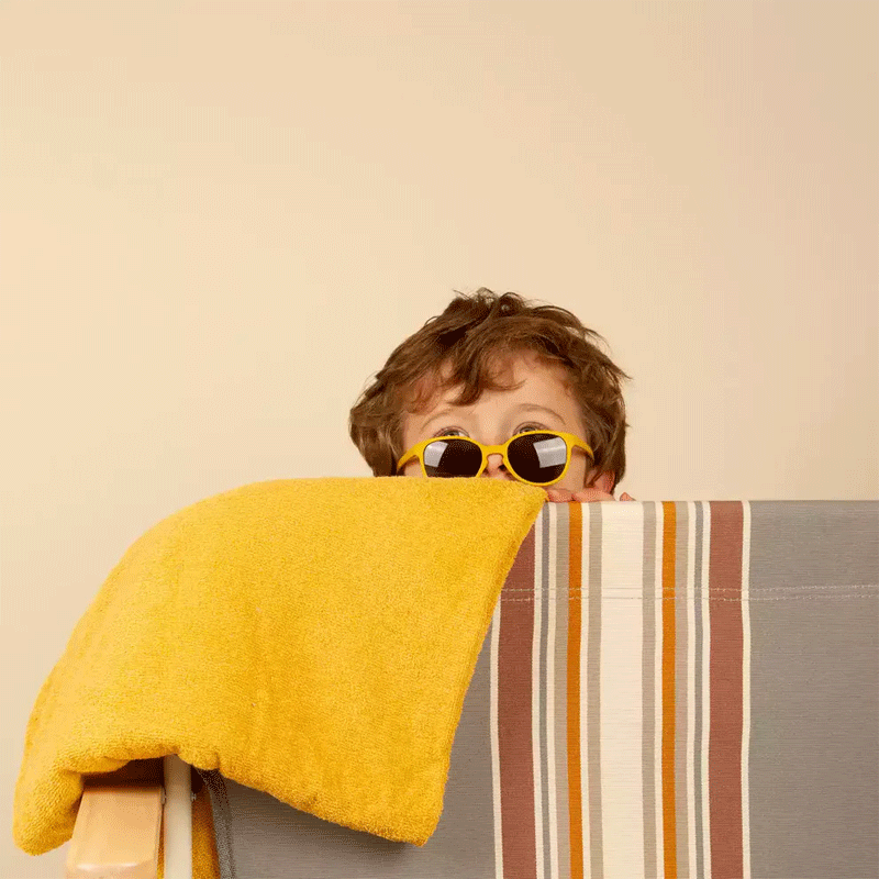 Óculos de sol Wazz Mostarda 1-2 anos