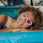 Gafas de Natación Bow Pink Lace