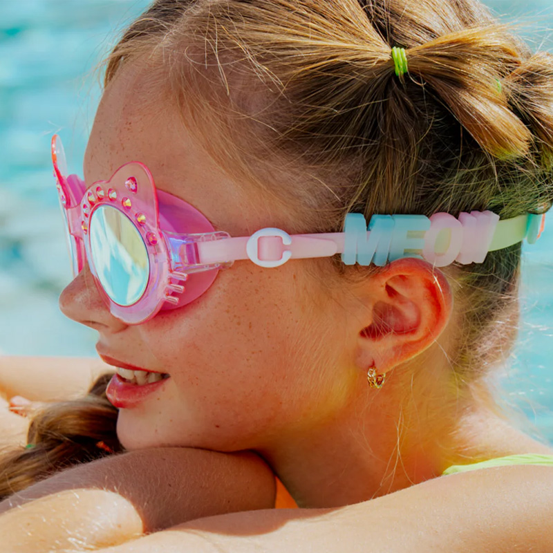 Gafas de Natación Frosted Feline Pink Purr