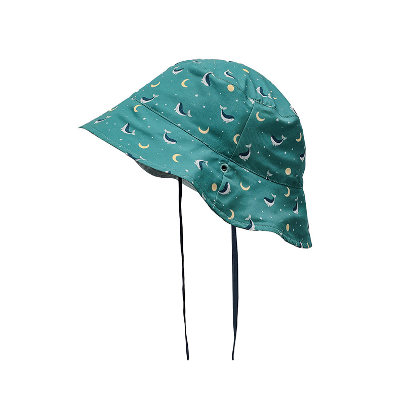 Gorro Reversible Whale Teal Talla S