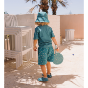 Gorro Reversible Whale Teal Talla S