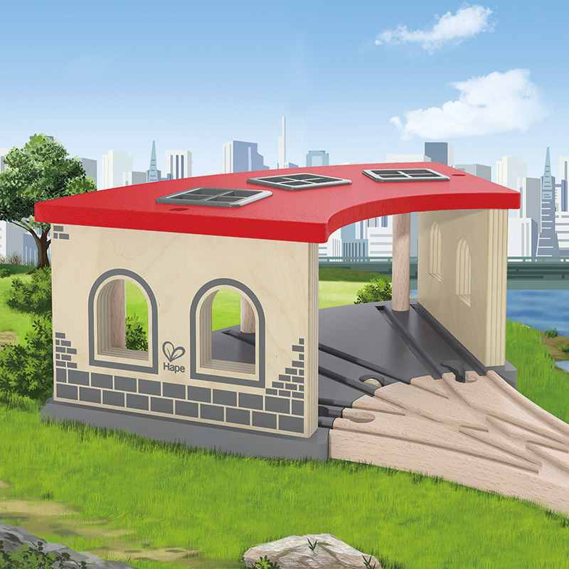 Gran Garaje para Locomotoras de Hape en MiniKidz