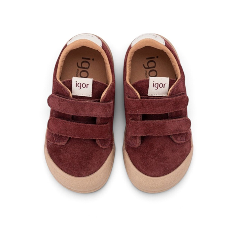 Zapatillas respetuosas Igor Tennis Suede Burdeos