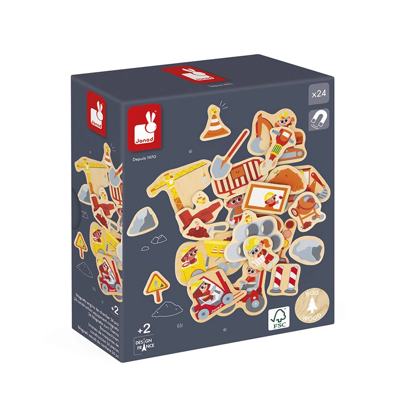 Ímanes Máquinas de Construção 24 peças