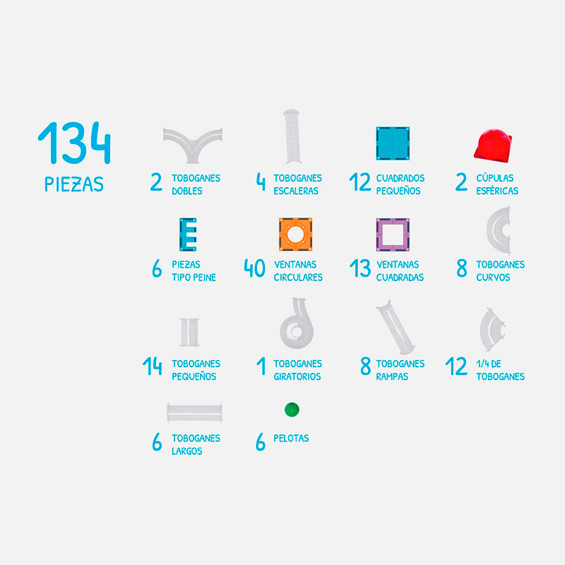 Imanix Tobogán 134 piezas