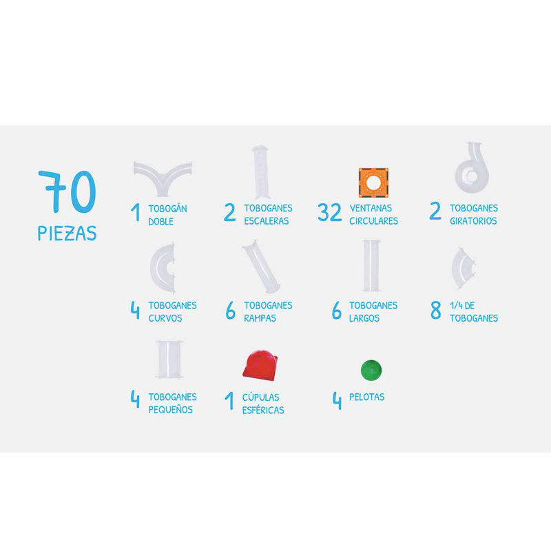 Imanix Tobogán 70 piezas