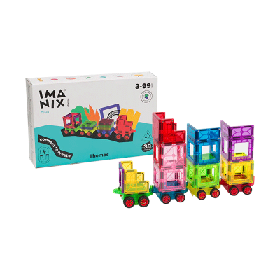 Imanix Tren con Vagones 38 piezas Imanix Tren con Vagones 38 piezas