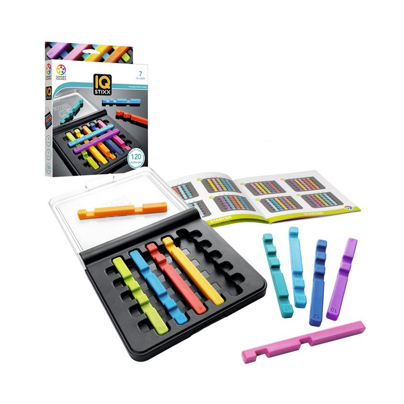 IUVI Games IQ-Stixx - Gioco Di Carte E Bastoncini Per Allenare La Mente, Ideale Per Serate Tra Amici