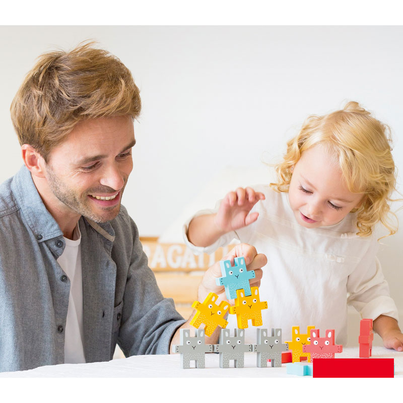 Juego de Apilar Conejitos