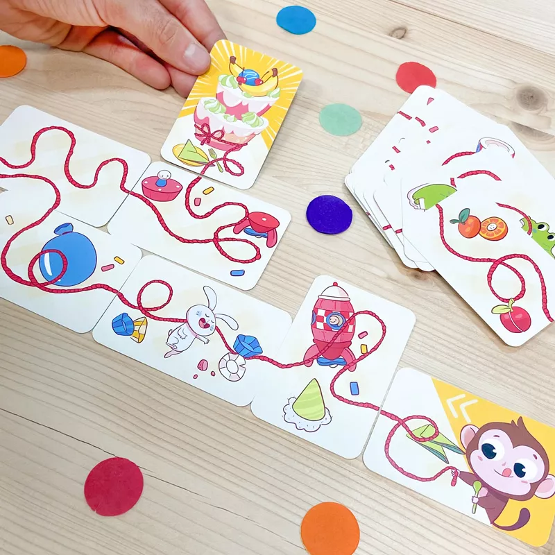 Circuito Miko y su pastel, juego cooperativo para niños de 3 años - Juegos de mesa cooperativos, para aprender a jugar en equipo
