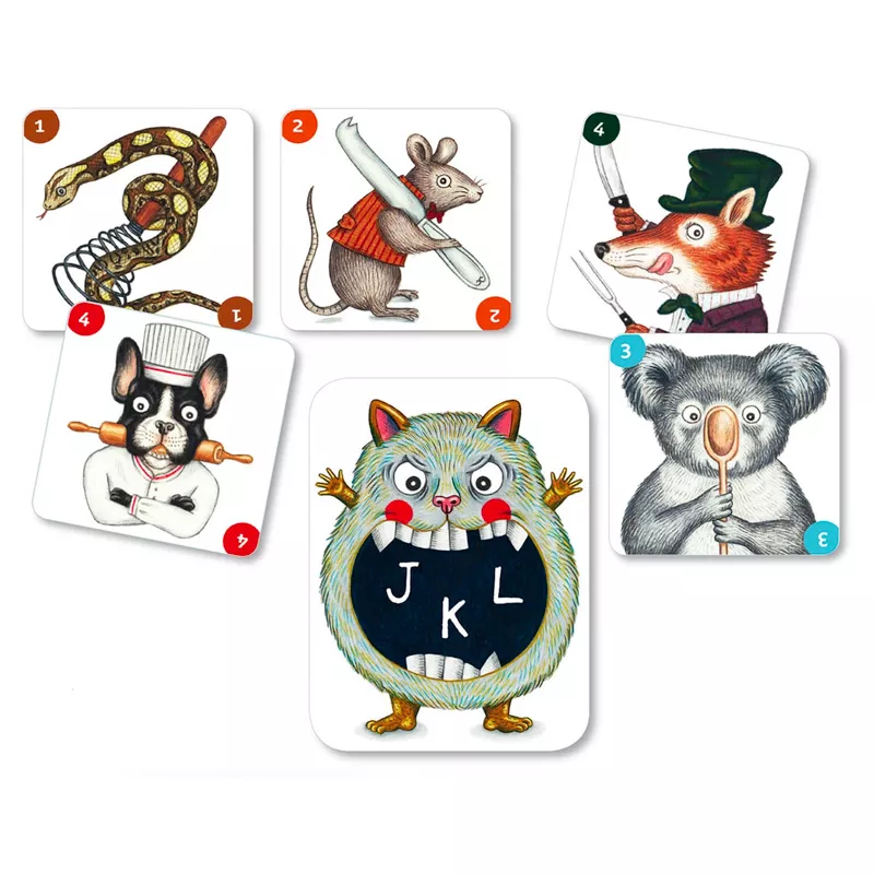 Juego de Cartas ABC Miam! - ¿Qué juegos de cartas para niños hay? Los de Djeco triunfan