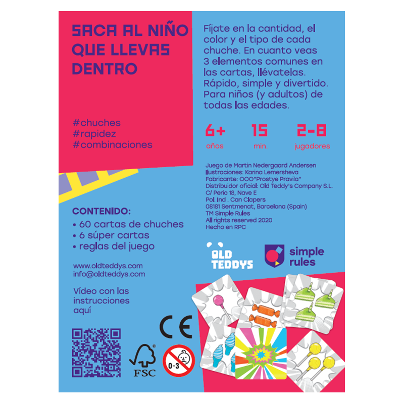 Juego de Cartas Lollipops