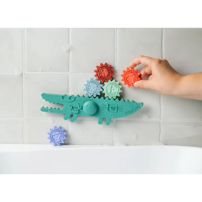 Jogo de equilíbrio para o banho Crocodilo