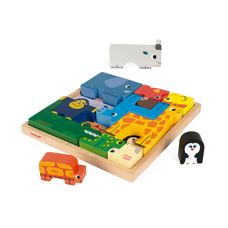 Juego de Equilibrio y Puzzle de Animales