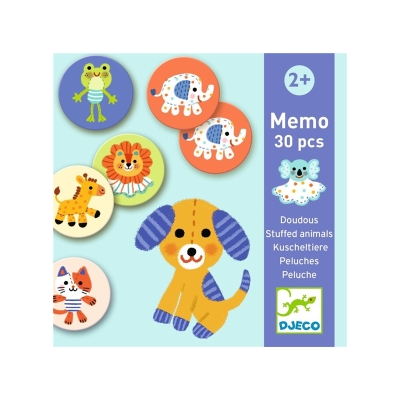 Juego de memoria Memo Peluches 30 fichas Juego de memoria Memo Peluches 30 fichas