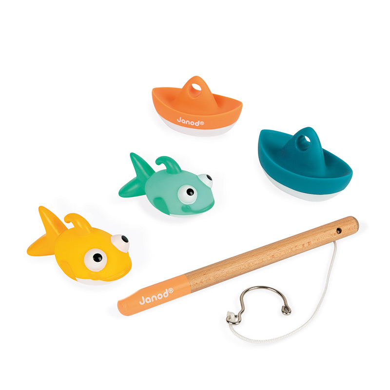 Regalos De Inteligencia para Niños Color Aleatorio Modelos De Pesca Entrenamiento Perfecto Juego Interactivo Juguetes De Baño para Niños Catkoo 7 Piezas De Caña De Pescar Magnética 