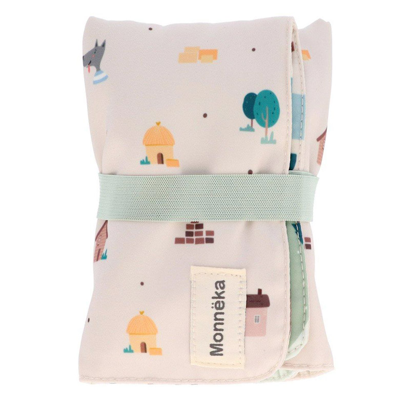 Toalha de Mesa Com Figuras Os Três Porquinhos e o Lobo