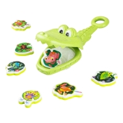 Cocodrilo de baño atrapa ranas Croc Chasey de Tiger Tribe