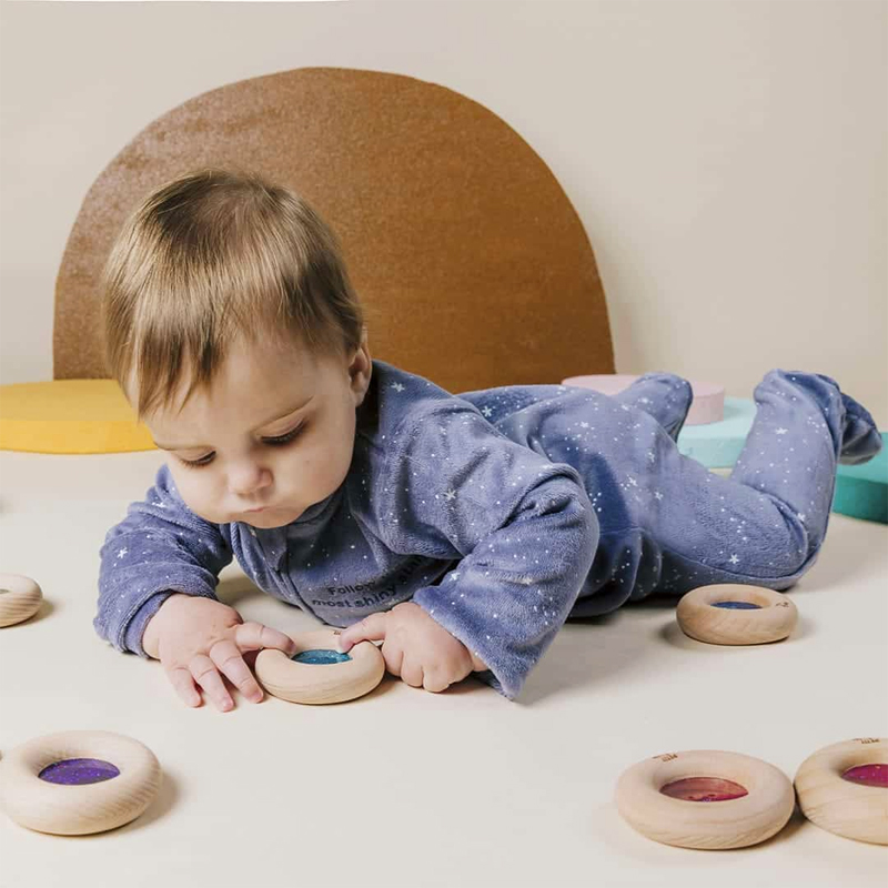 Sonajero Sensorial Calm Donut Rosa 